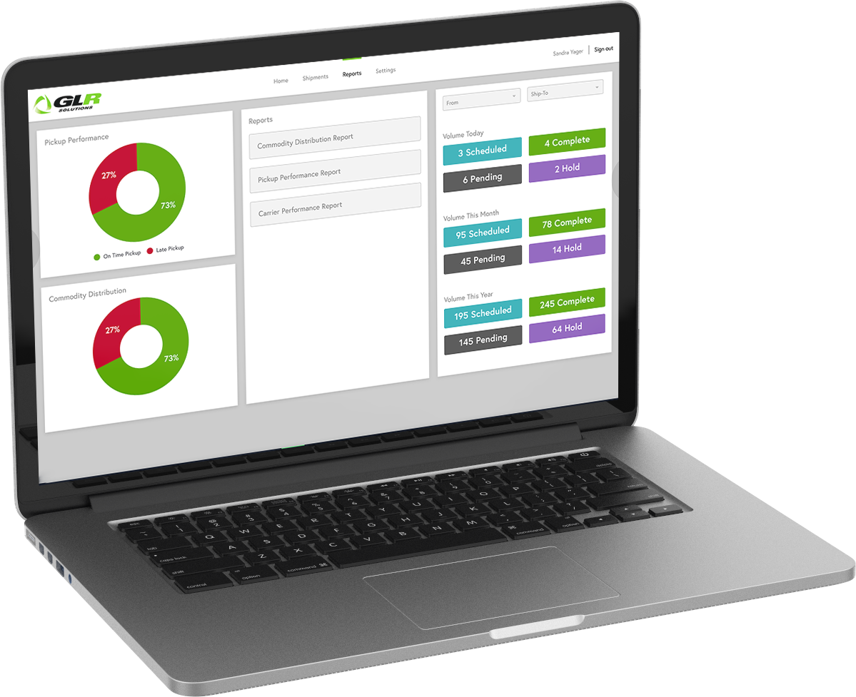 GLR Solutions custom dashboard
