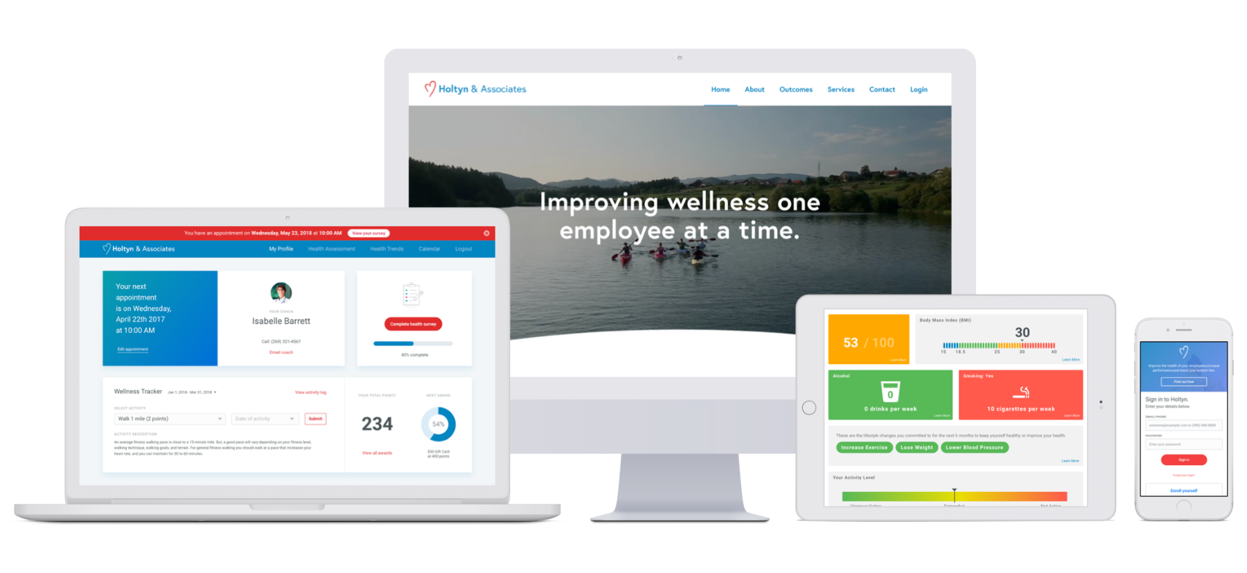 Custom website and dashboard built by SPARK