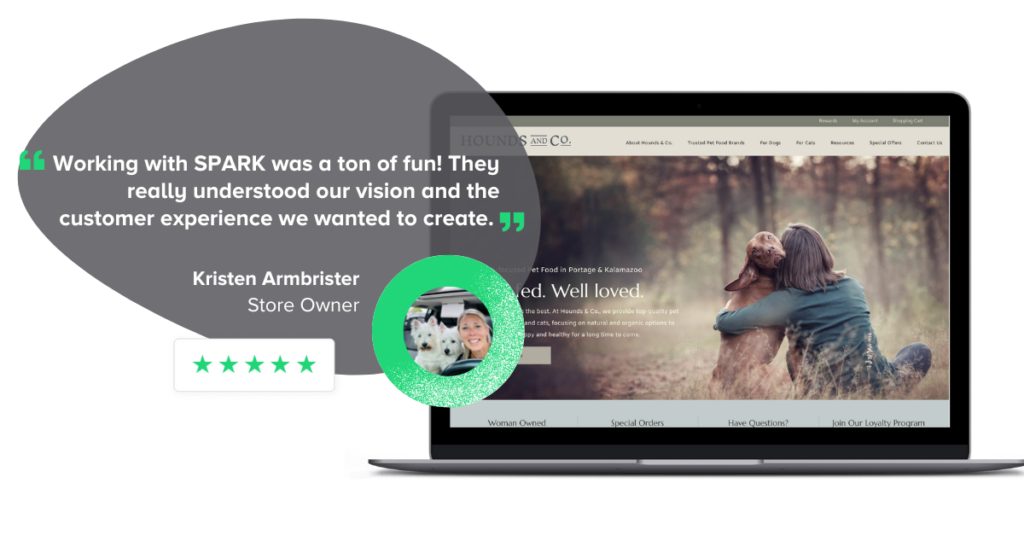 Hounds and Co. Unleashes a New Look In-Store and Online 1 Hounds and Co. Client QuOTE 2