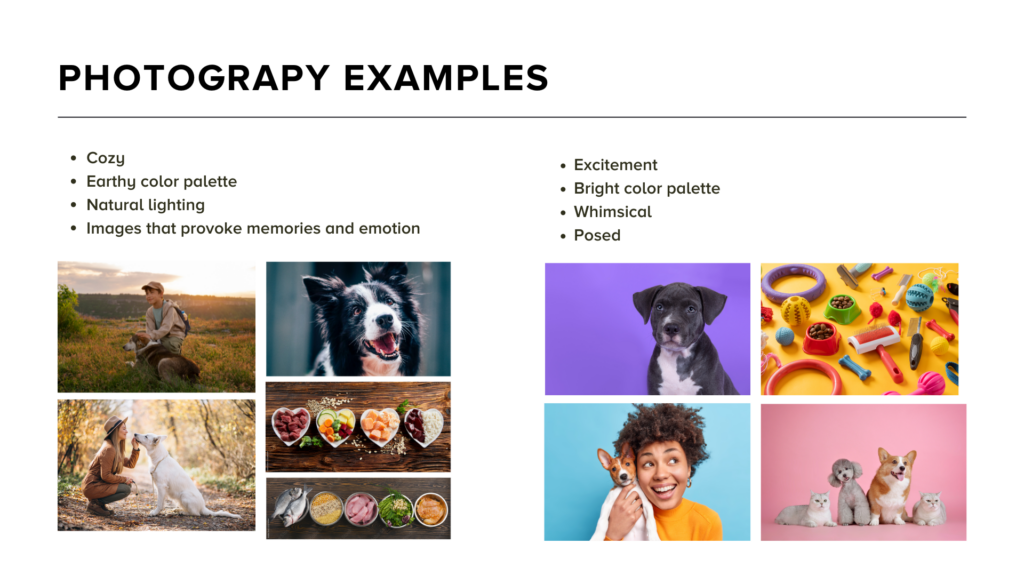 Crafting An Effective Brand Style Guide for Branding Success 3 brand style guide photography examples